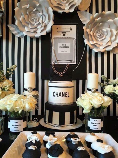 chanel party decorations uk|Chanel party decor ideas.